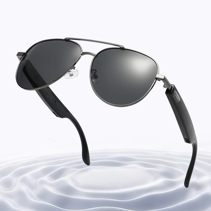 Sunglasses Aviator Polarized - 블루투스 스마트 에비에이터 선글라스 남성용 편광