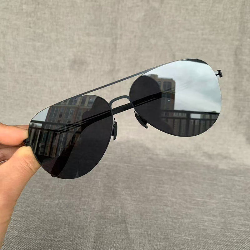 Sunglasses Aviator Polarized - 파일럿 남성용 선글라스 스테인레스 스틸 HD