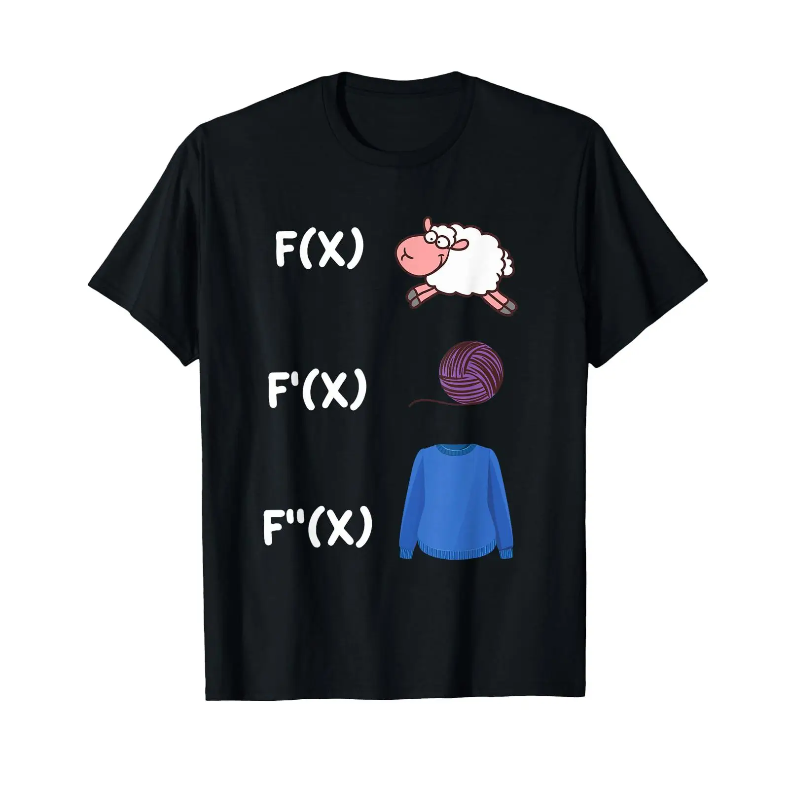Tee Graphic Print - 양털 유래 재미있는 동물 목자 농부