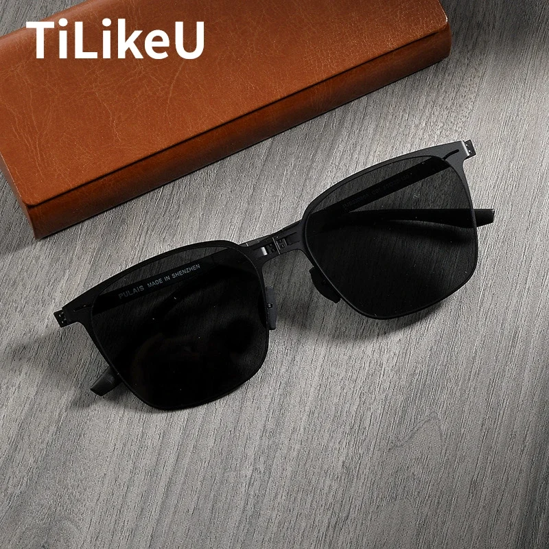 Sunglasses Aviator Polarized - 남성용 초박형 항공 스테인리스 스틸 사각