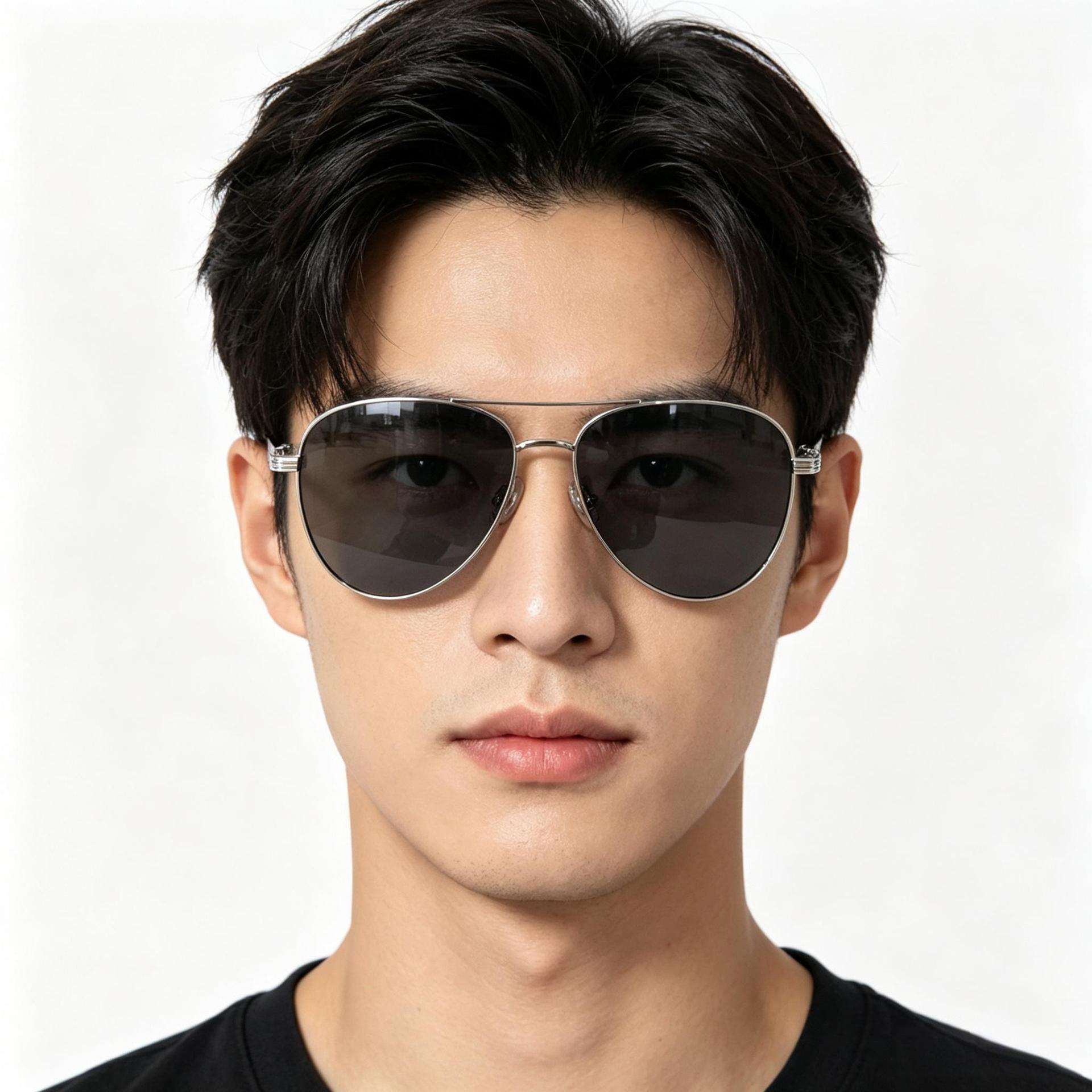Sunglasses Aviator Polarized - 패션 에비에이터 남성용 편광 선글라스 레트로