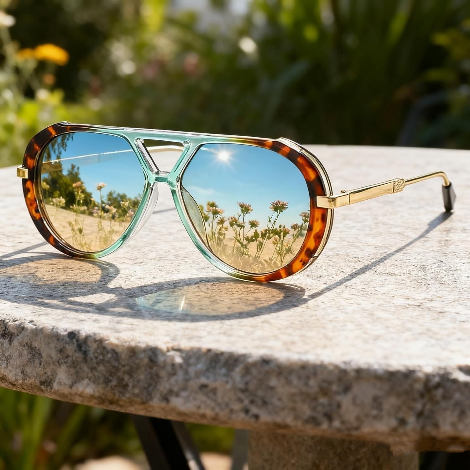 오버사이즈 편광 에비에이터 선글라스 레트로 라운드 빈티 - Sunglasses Aviator Polarized 리뷰 및 가격