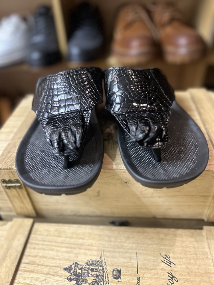 여름 신발 정품 가죽 남성 플립 플롭 패션 악어 가죽  - Flip Flop Leather Men 리뷰 및 가격
