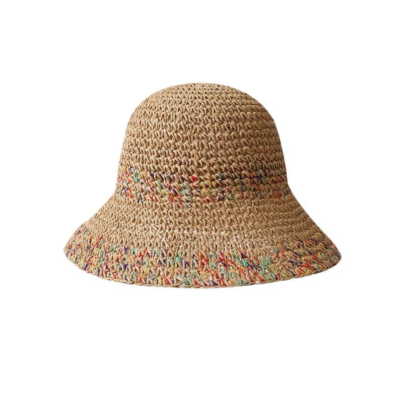 여성용 손으로 짠 무지개 밀짚모자 한국 여름 통기성 어 - Bucket Hat Straw 리뷰 및 가격