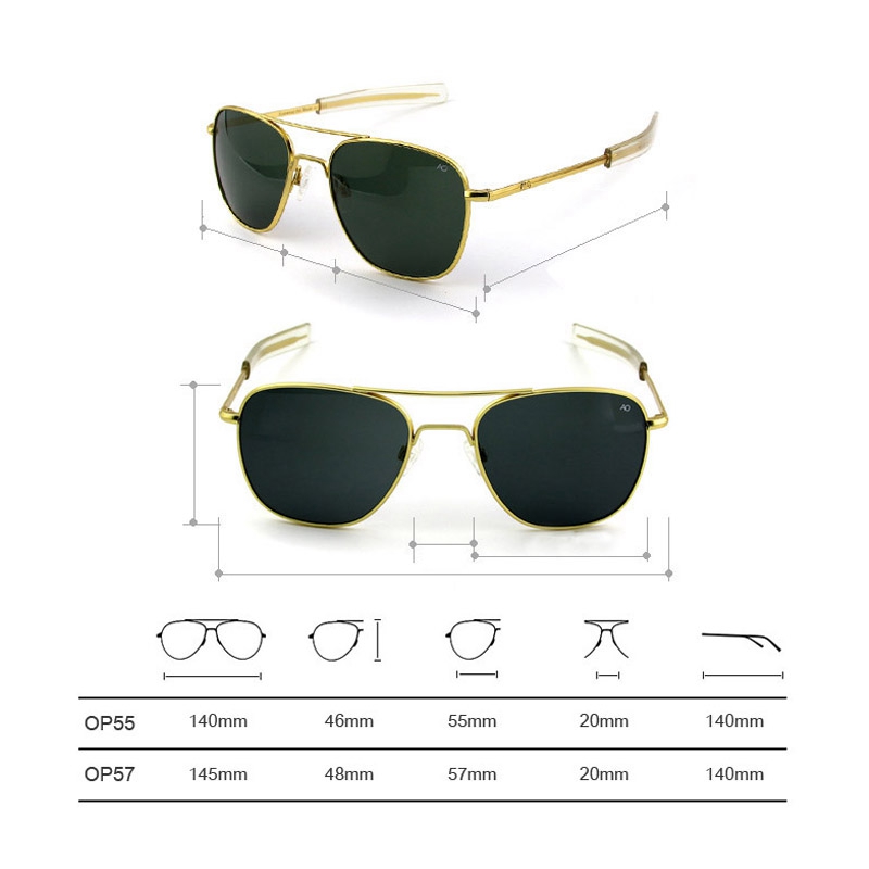 AO 선글라스 편광 렌즈 남자 여자 미국 육군 군사 항 - Sunglasses Aviator Polarized 리뷰 및 가격
