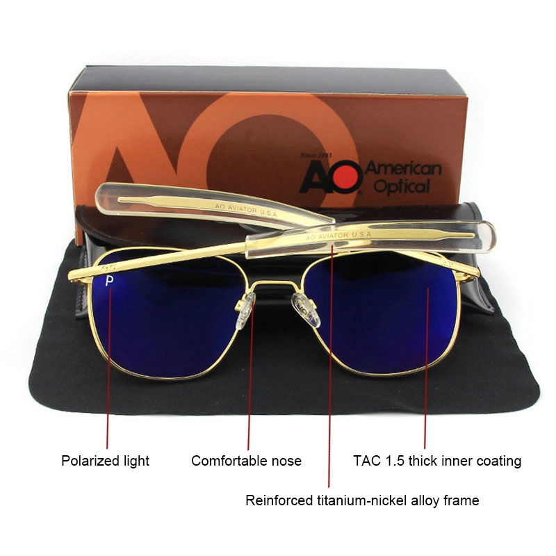 AO 선글라스 편광 렌즈 남자 여자 미국 육군 군사 항 - Sunglasses Aviator Polarized 리뷰 및 가격