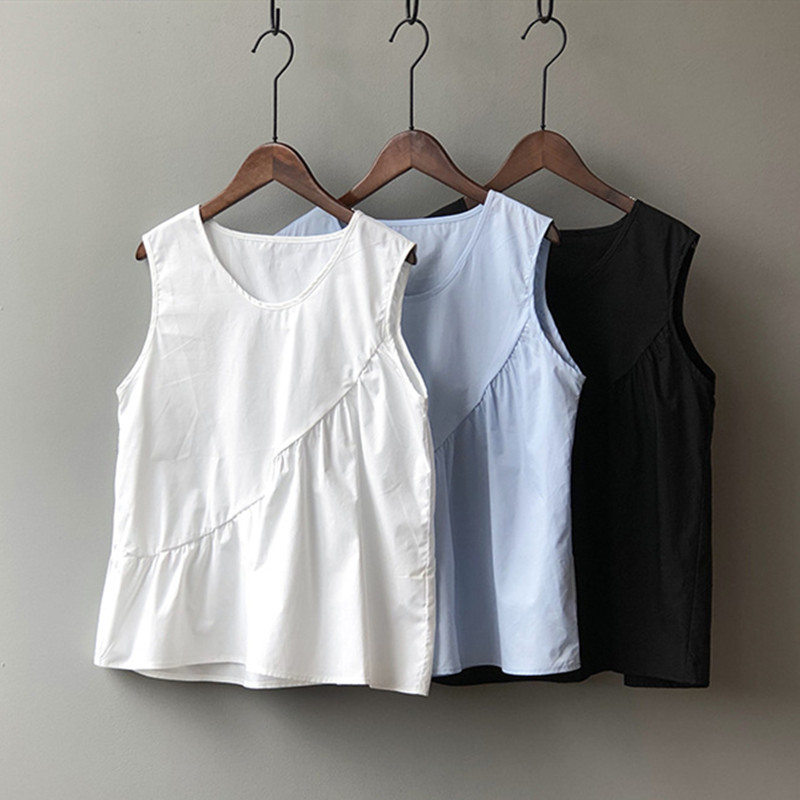 느슨한 캐주얼 여성 코튼 린넨 탱크 탑, 보헤미안 비치 - Shirt Camp Collar 리뷰 및 가격